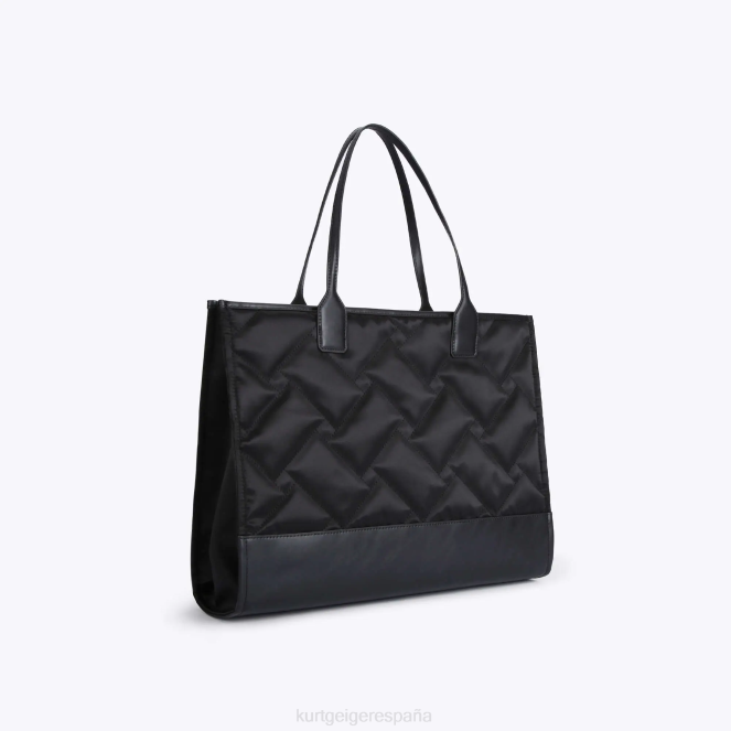 Kurt Geiger mujer bolso shopper cuadrado reciclado londres 2LPR283 | bolsas negro